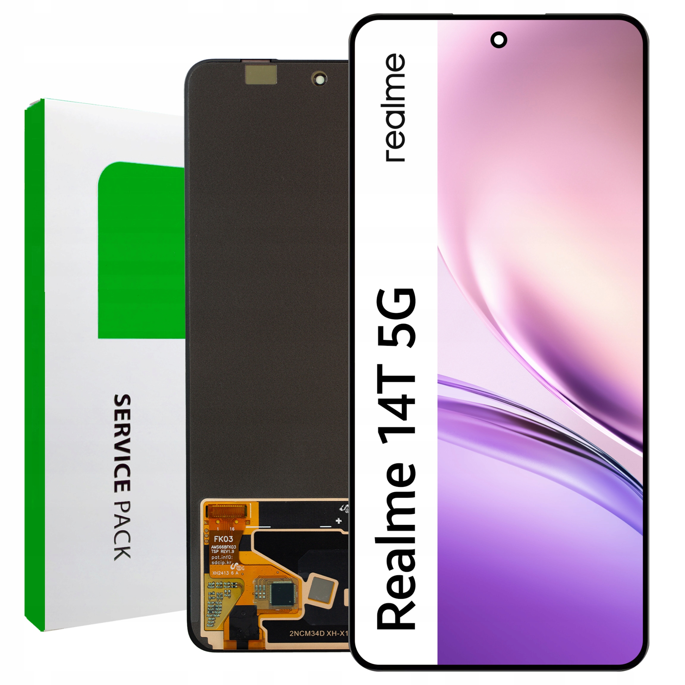 RMX5078 LCD pre Realme 14T Service Pack Displej Matrica Originál Zila