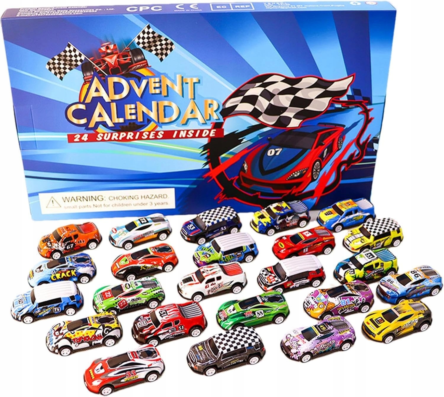 Адвент-календарь Matchbox, 24 машинки и аксессуары, от 3 лет