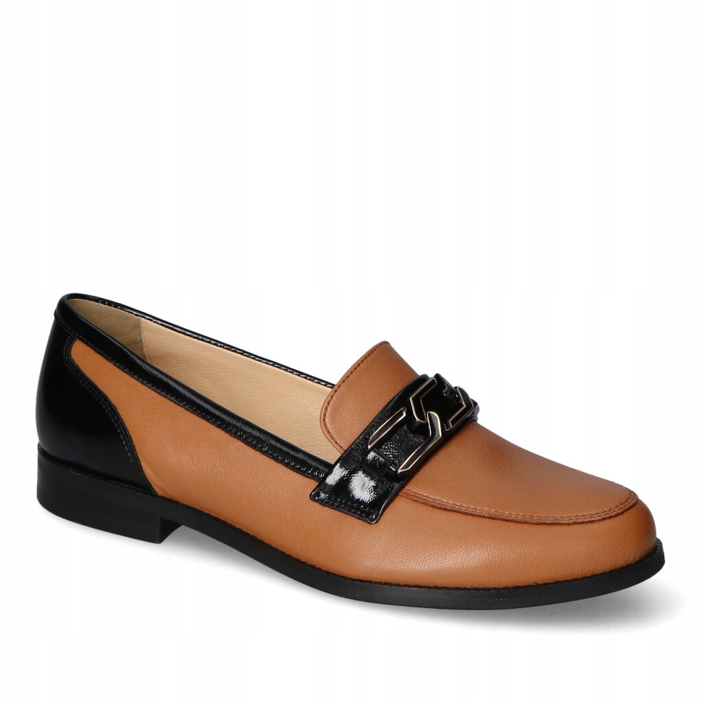 Mokasíny Arka BI6671/2800+1974 Béžová lico+lak 38