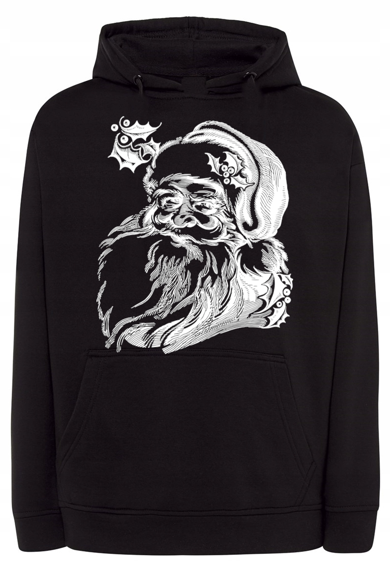 Pánská mikina s pěkným vánočním potiskem Mikuláš vel. 3XL