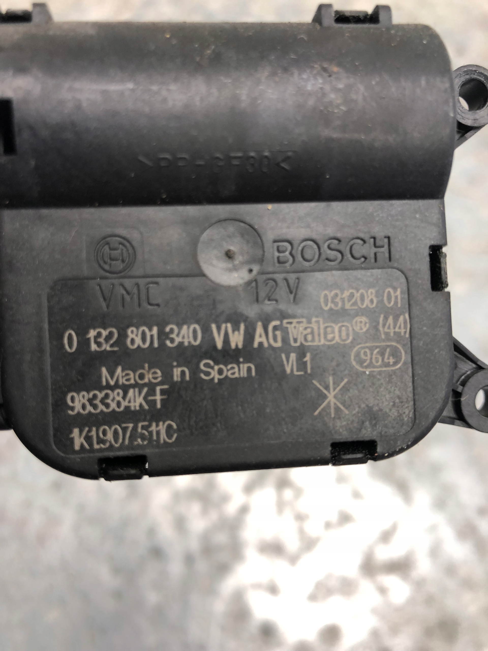 Motor heizgebläse VW 1K1907511C