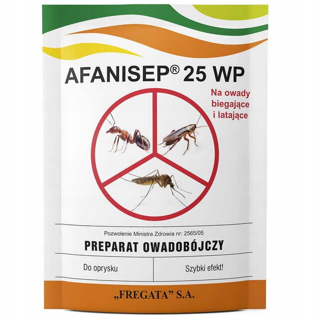 

Afanisep 25WP Oprysk Komary Muchy Permetryna 25g