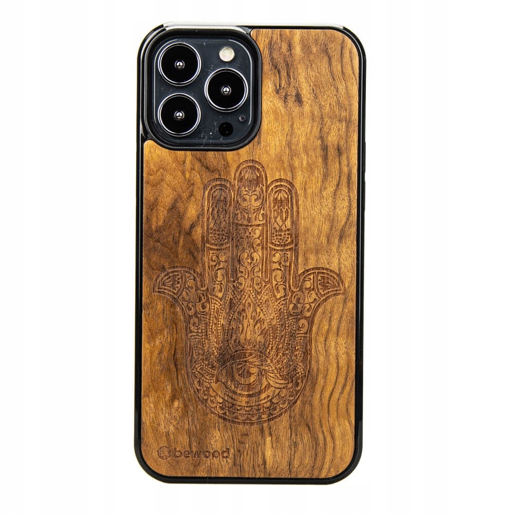 Pouzdro Bewood pro iPhone 13 Pro Max Hamsa Imbuia