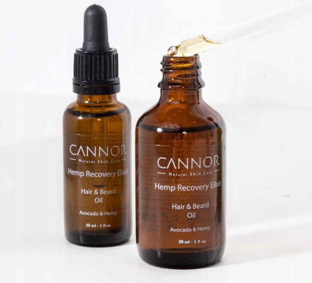 Cannor Výživný a zklidňující elixír Olej na vlasy a vousy, 30 ml