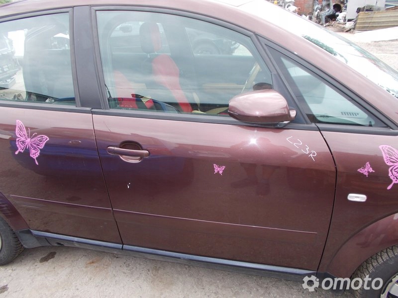 AUDI A2 door right front complete LZ3R