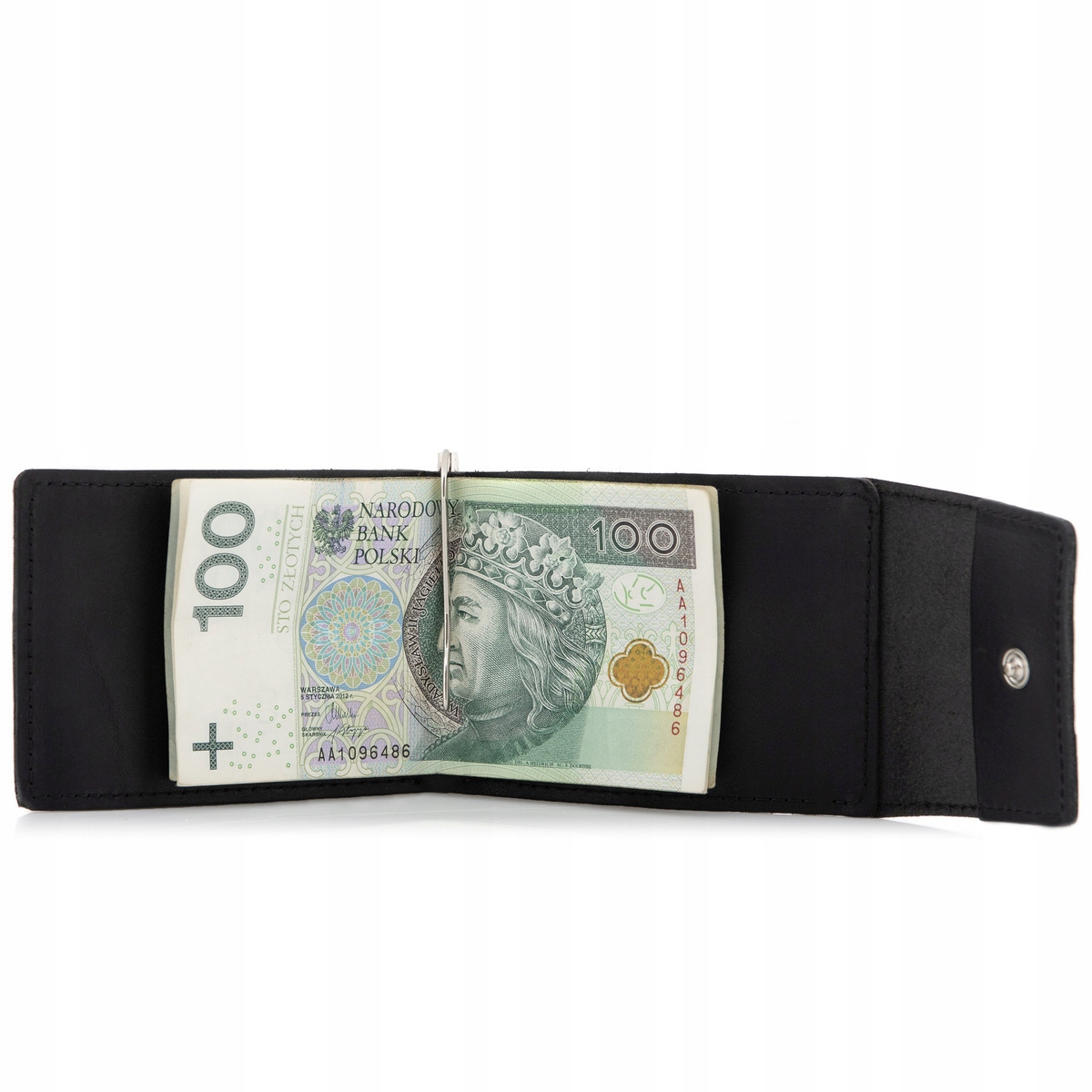 

Portfel z Klipsem na Banknoty Mały Czarny Belveder