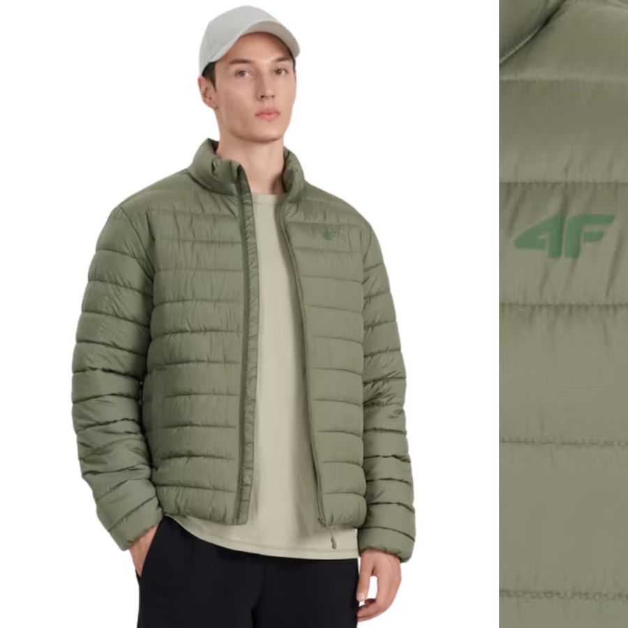 Kurtka Męska 4F Wiosenna Puchowa Pikowana Sportowa Na Co Dzień