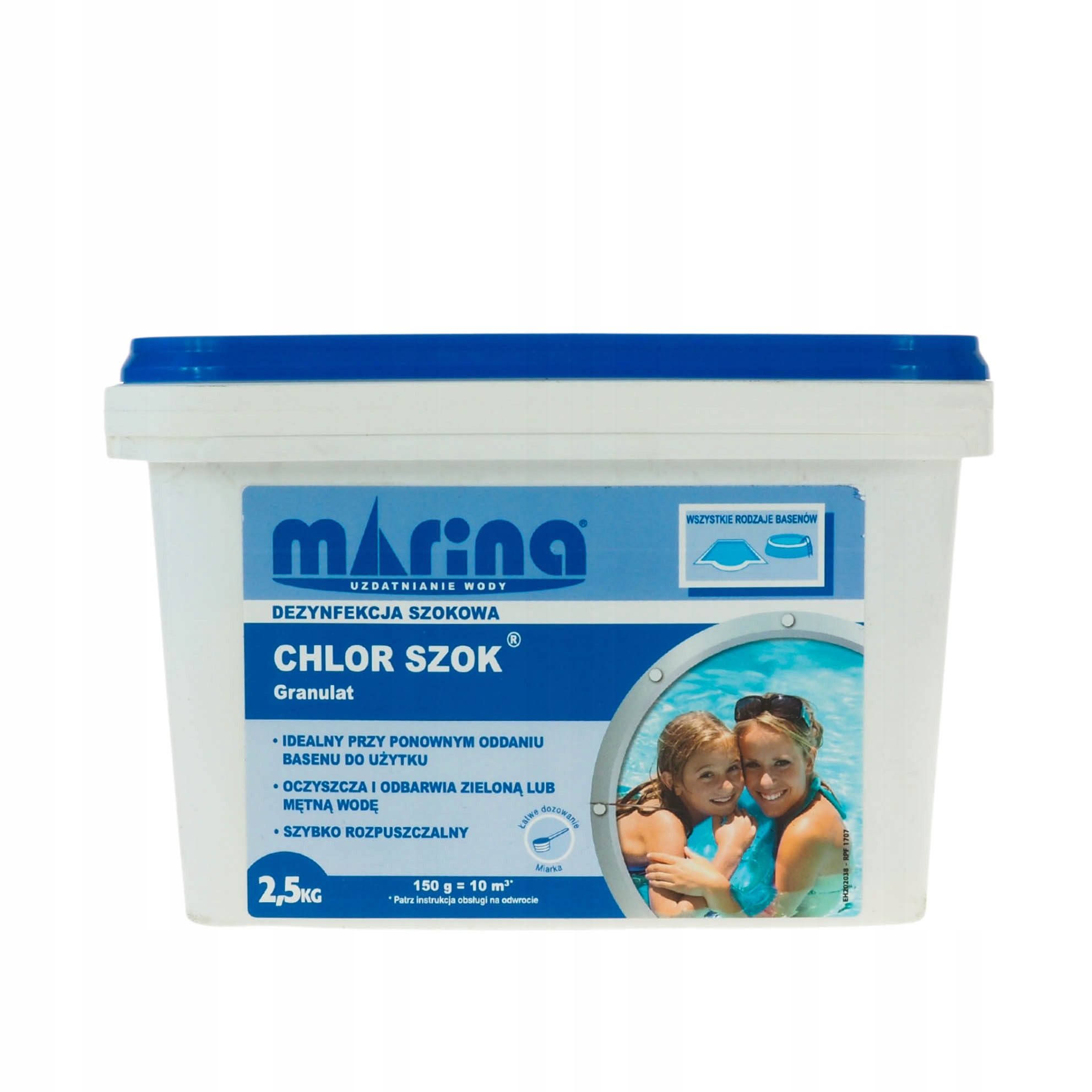 

Chlor Szok 2,5kg Granulat Do Basenu Wody Basenowej