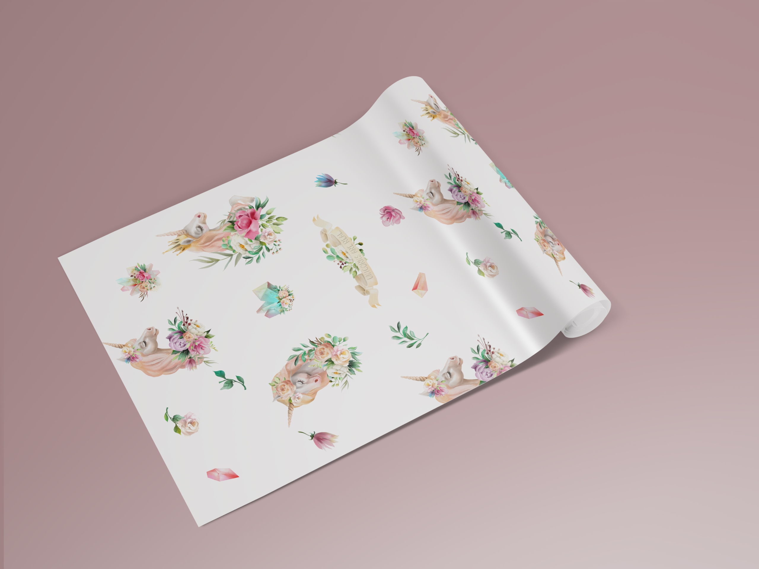 FOTOTAPETA DLA DZIECI JEDNOROŻEC BAŚŃ NA WYMIAR Rodzaj lateksowa