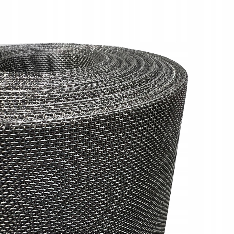 Siatka nierdzewna tkana oczko 1,25mm drut 0,5mm sito 15 szer. 1m min. 0,5m2 Materiał stal nierdzewna