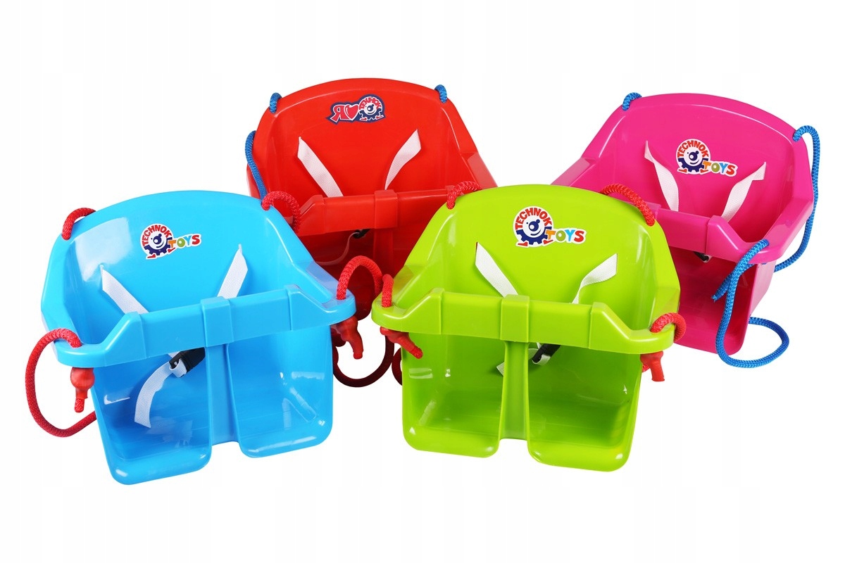 HUŚTAWKA KUBEŁKOWA PLASTIKOWA MIX kolorów Wiek dziecka 2 lata +