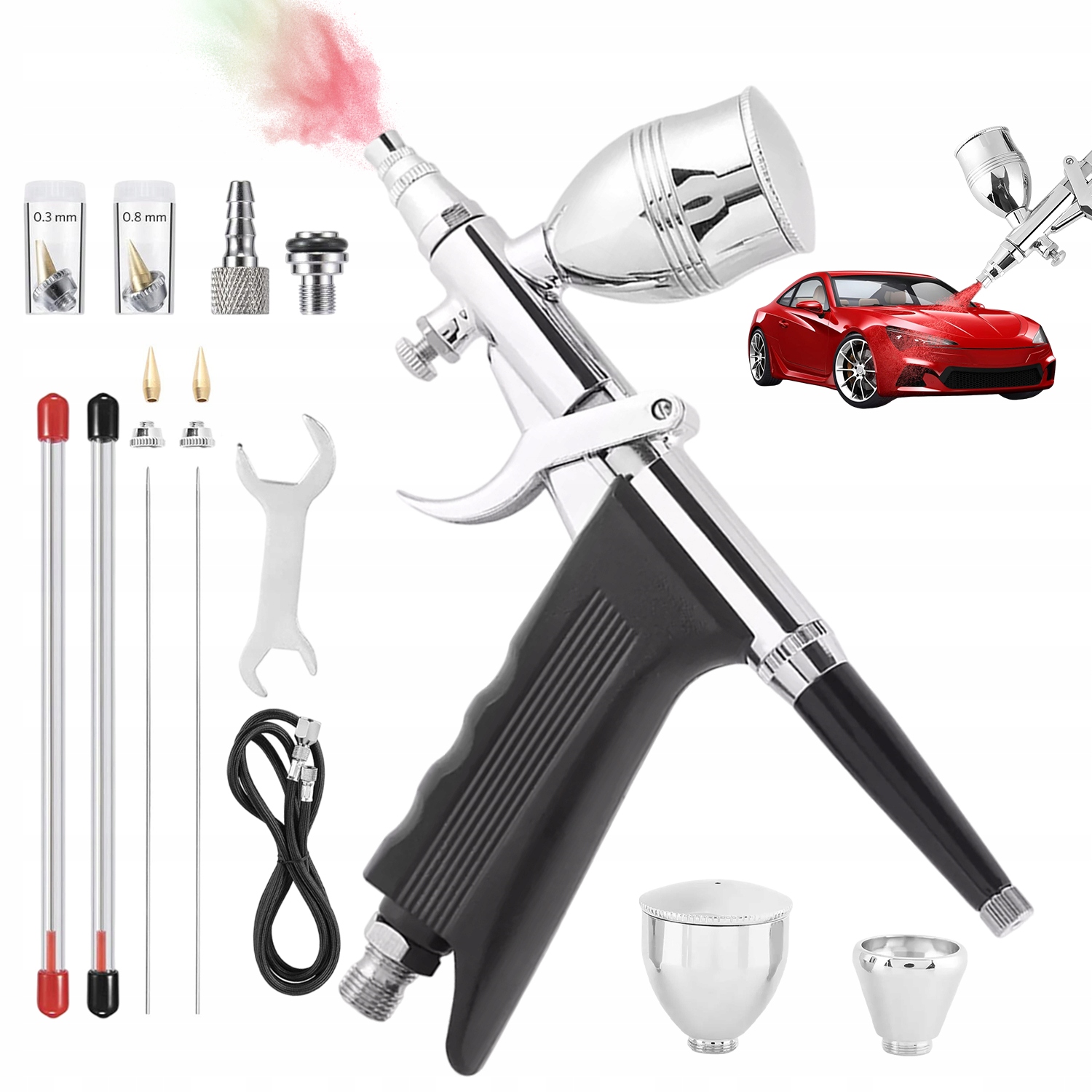 Aerografická Lakovací Pistole S Tryskou Pro Manikúru A Make-up