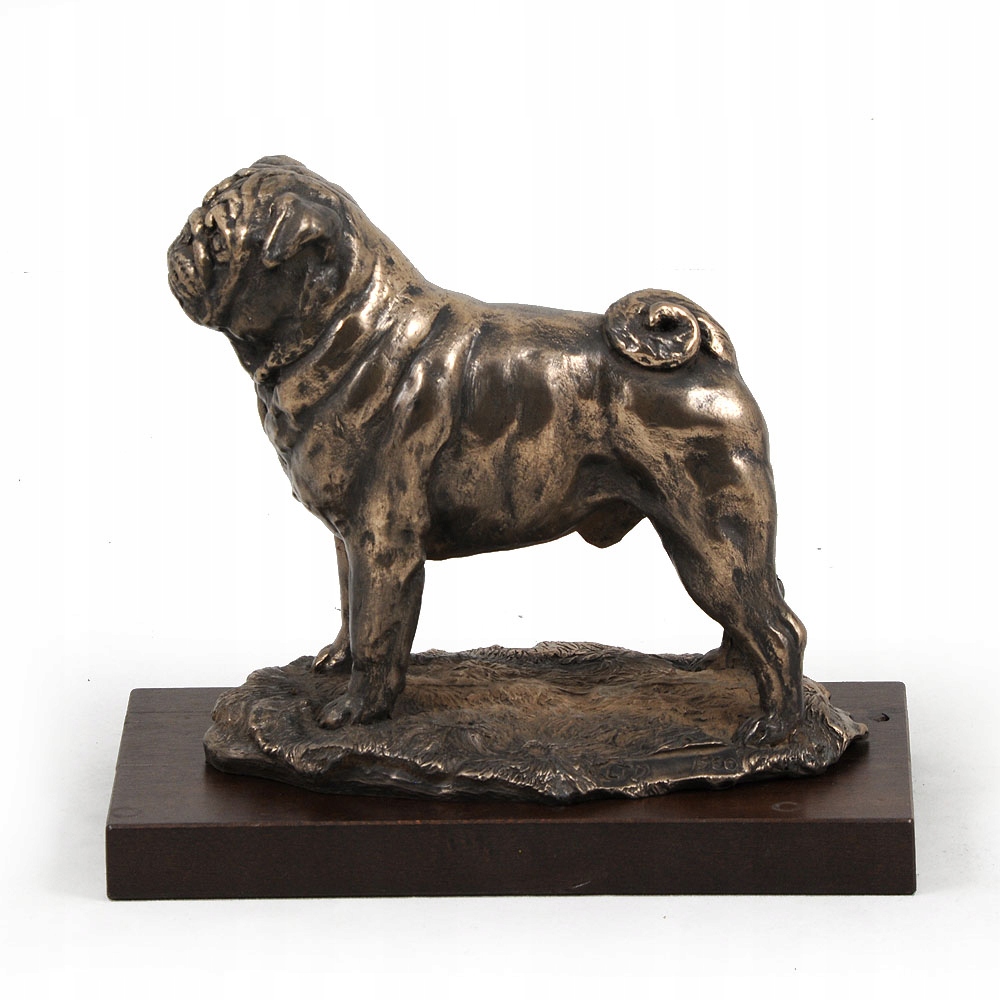 Mops, Pug figúrka psa na stôl, soška, socha, socha