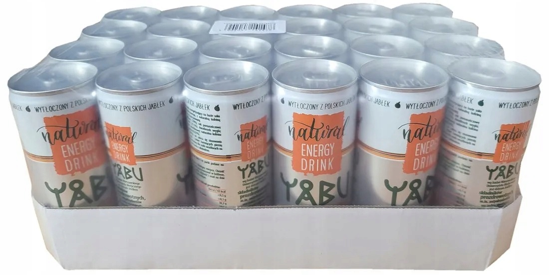 Levně Nápoj Yabu přírodní energy drink příchuť oranžová 250 ml x 24 kusů svařák