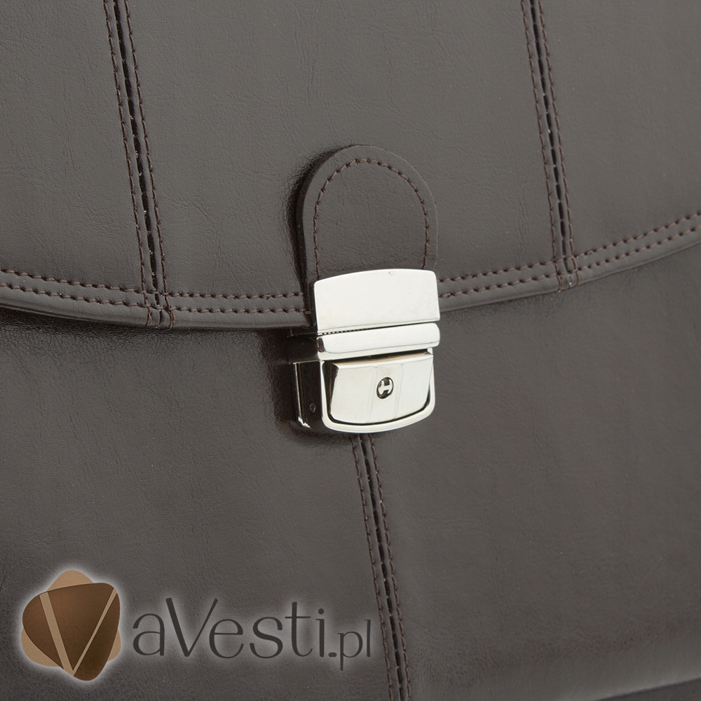 SKÓRZANA AKTÓWKA MĘSKA TECZKA SKÓRA NATURALNA NESESER CIEMNY BRĄZ GALSKÓR Marka Galskór