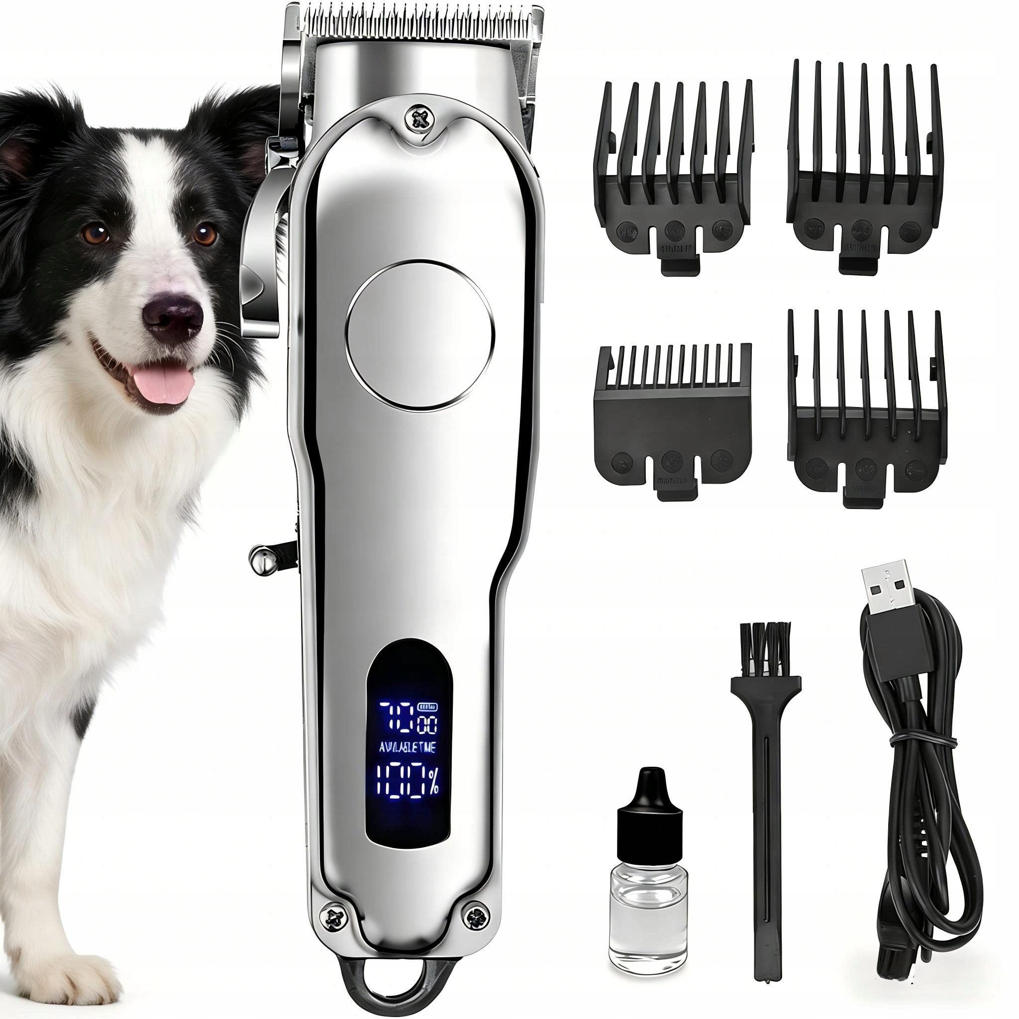 Profesionální stroj na stříhání psů a jemný pro psa a kočku