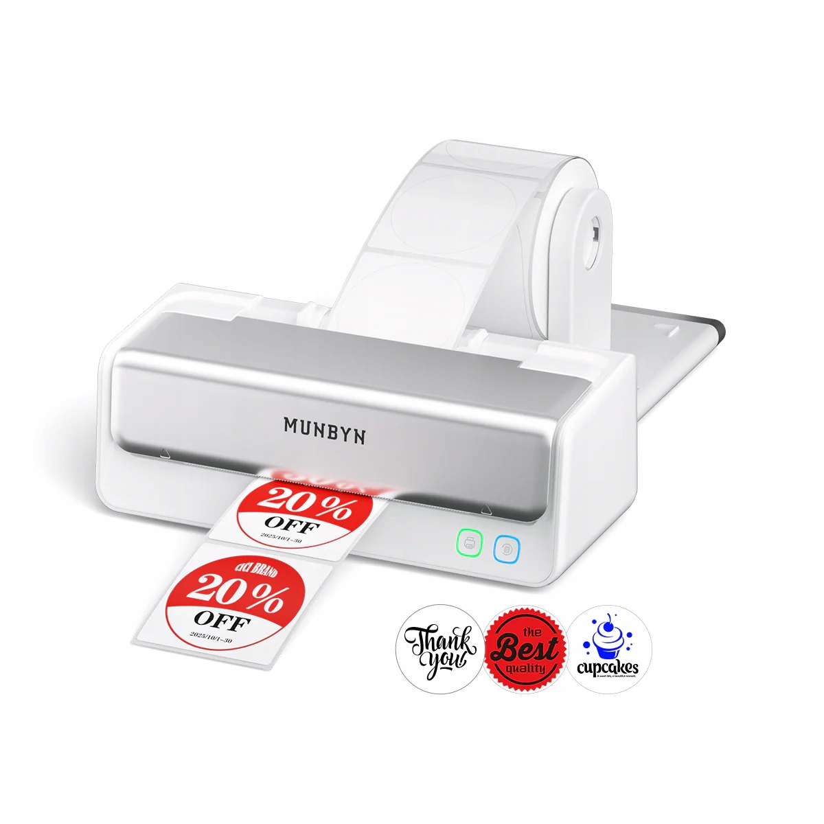 Drukarka etykiet termiczna Munbyn RW405B Bluetooth USB 203DPI