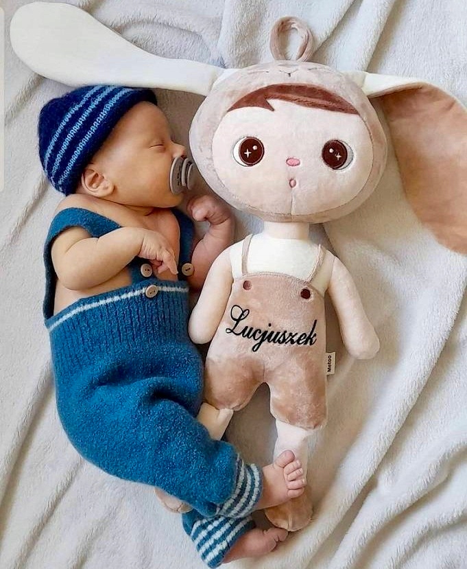 Metoo Lalka Beżowy Króliś 50 cm z Personalizacją Prezent dla Dziecka EAN (GTIN) 6954124925142