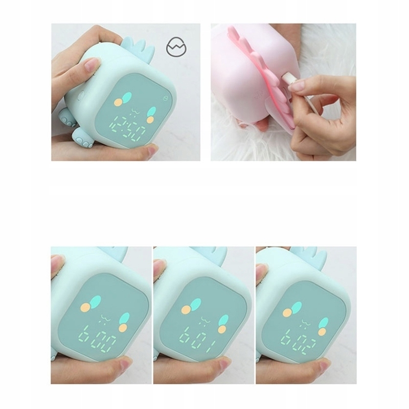 BUDZIK DZIECIĘCY DINOZAUR ZEGAR DLA DZIECI LED Szerokość całkowita 11.7 cm