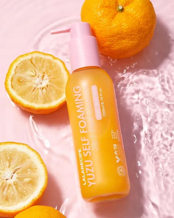 Lalarecipe Yuzu Self Foaming 3in1 Cleanser Pianka złuszczająca 3w1 200ml