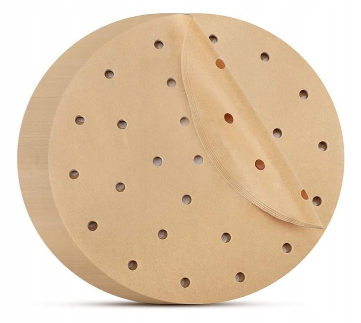 PAPIER WKŁADKA DO FRYTKOWNICY POWIETRZNEJ OKRĄGŁY XXL 23 CM -100 SZT
