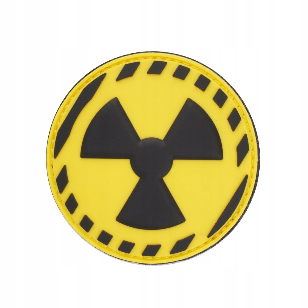 Naszywka 3D Popraw 101 Inc Nuclear Pvc taktyczna morale żółta 8 cm