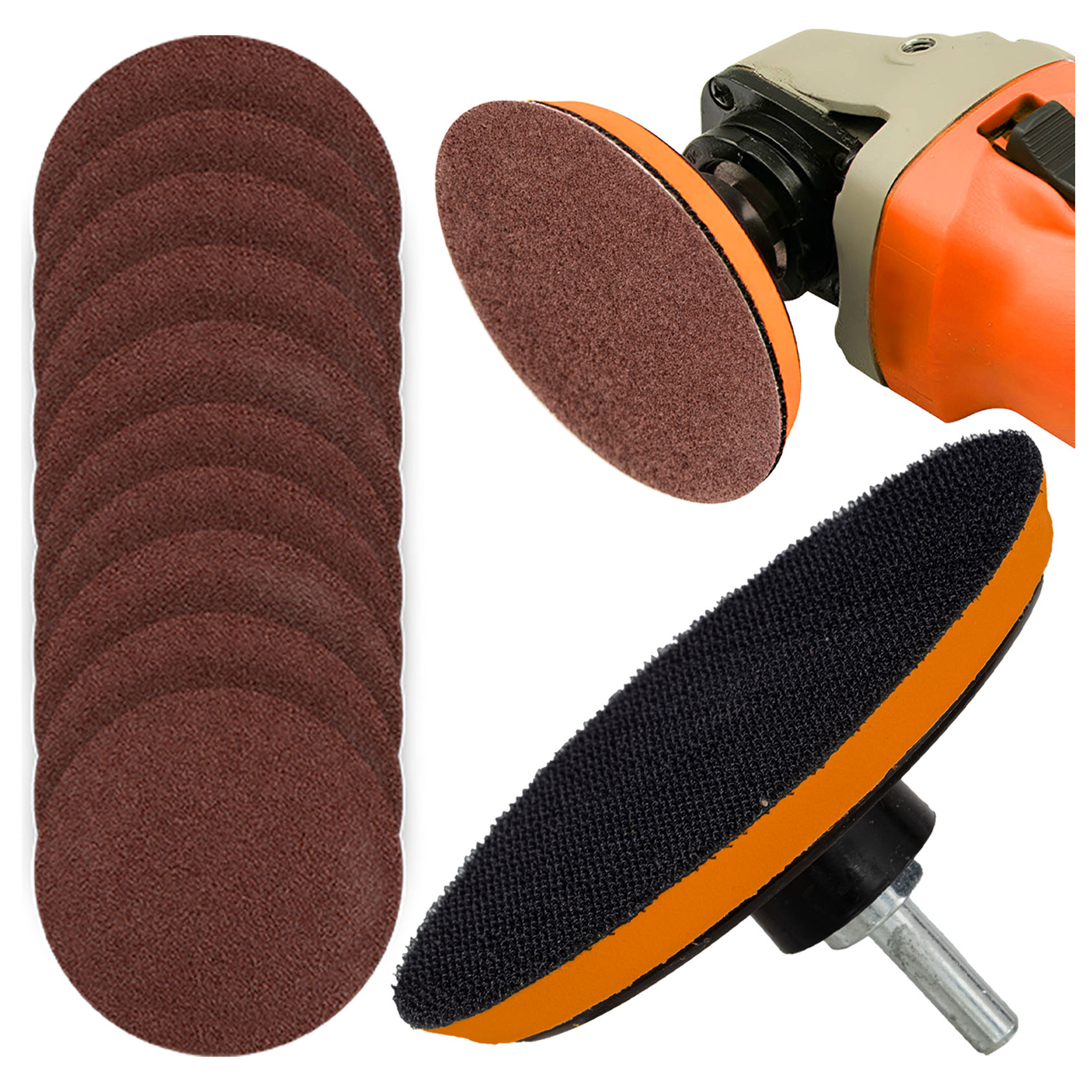 Krążki Ścierne 125 mm Dysk na papier ścierny rzep szlifierski P40 P60 P80