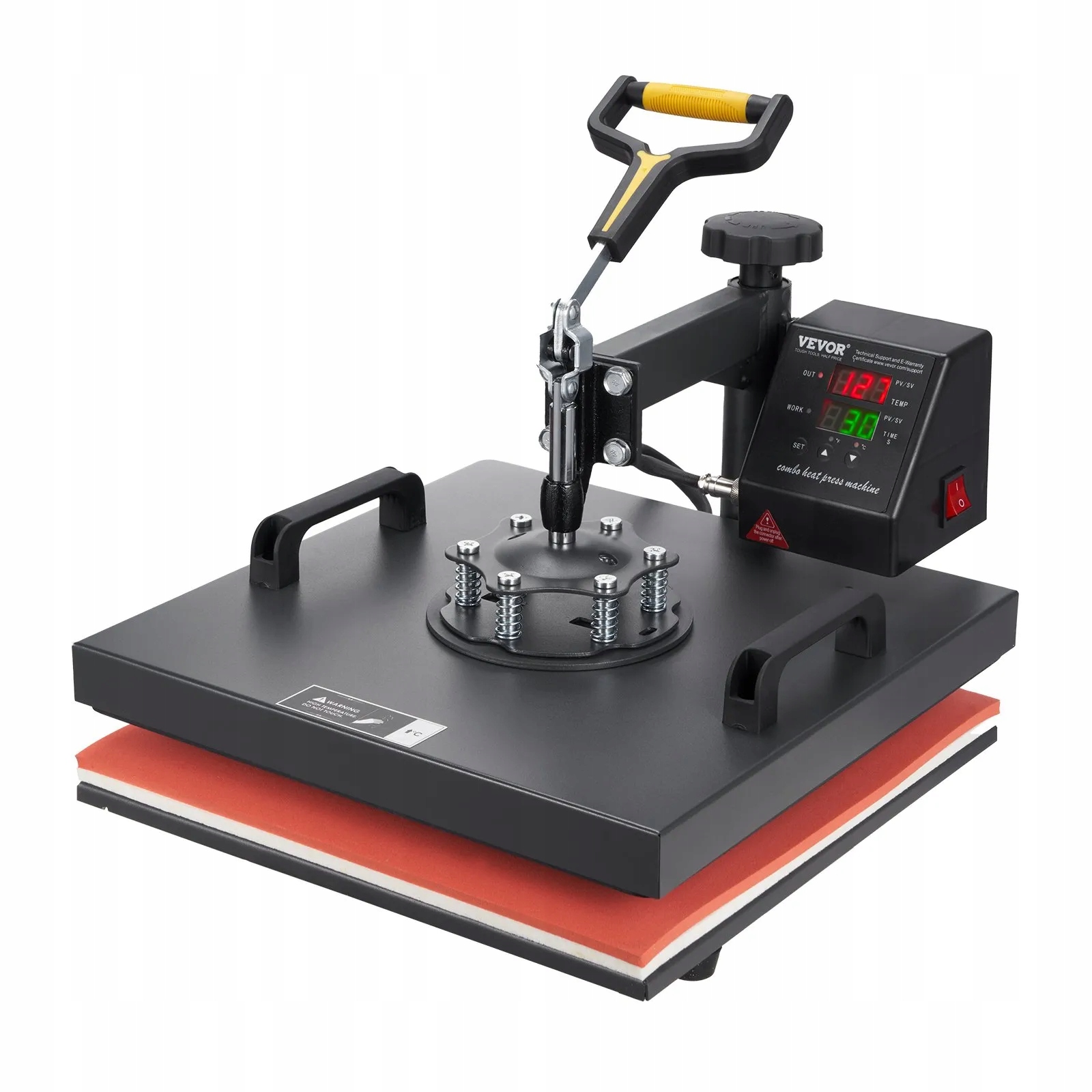 Termoizolační lis 38x38 cm na sublimaci 2v1 pro trička a čepice