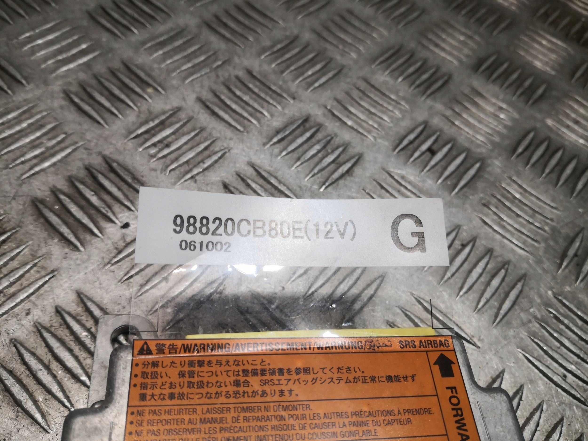 module SENSOR airbag NISSAN MURANO 98820CB80E