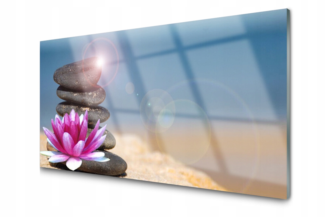 

Panel szklany Płytka Płytka Kwiat 140x70 + Klej