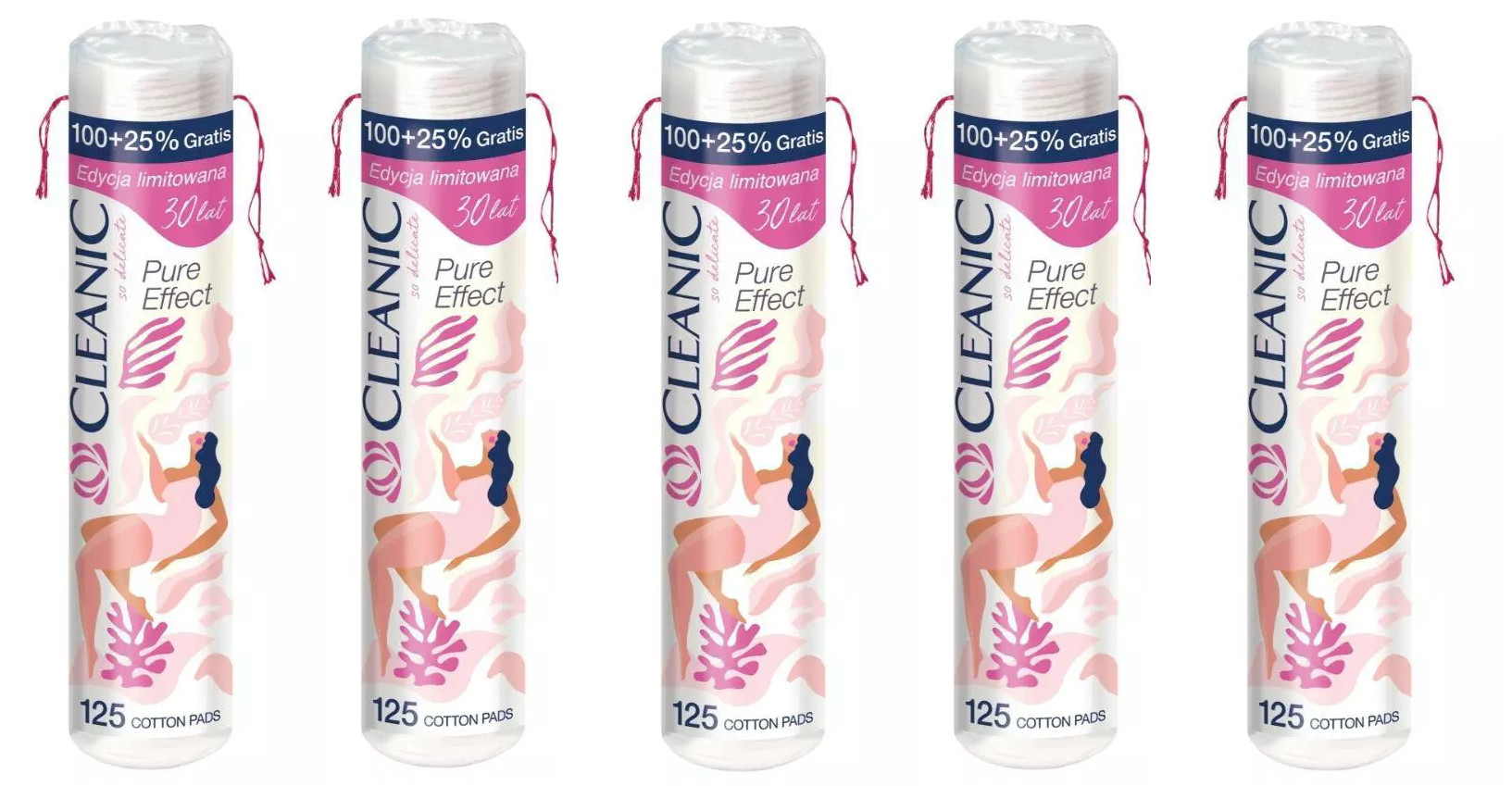 CLEANIC PŁATKI WACIKI KOSMETYCZNE OKRĄGŁE 625szt