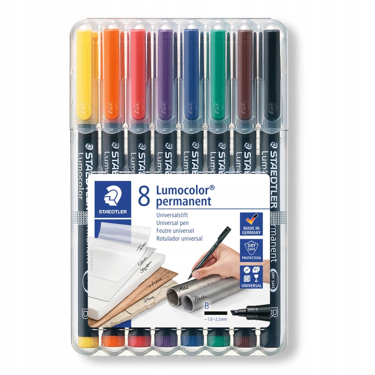 Barevné fólie 8 ks permanentní B Lumocolor Staedtler