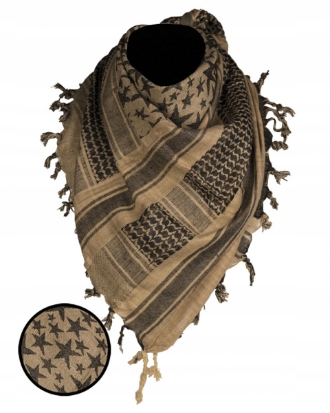 

Chusta Arafatka Shemagh Mil-Tec Stars Coyote/Czarn
