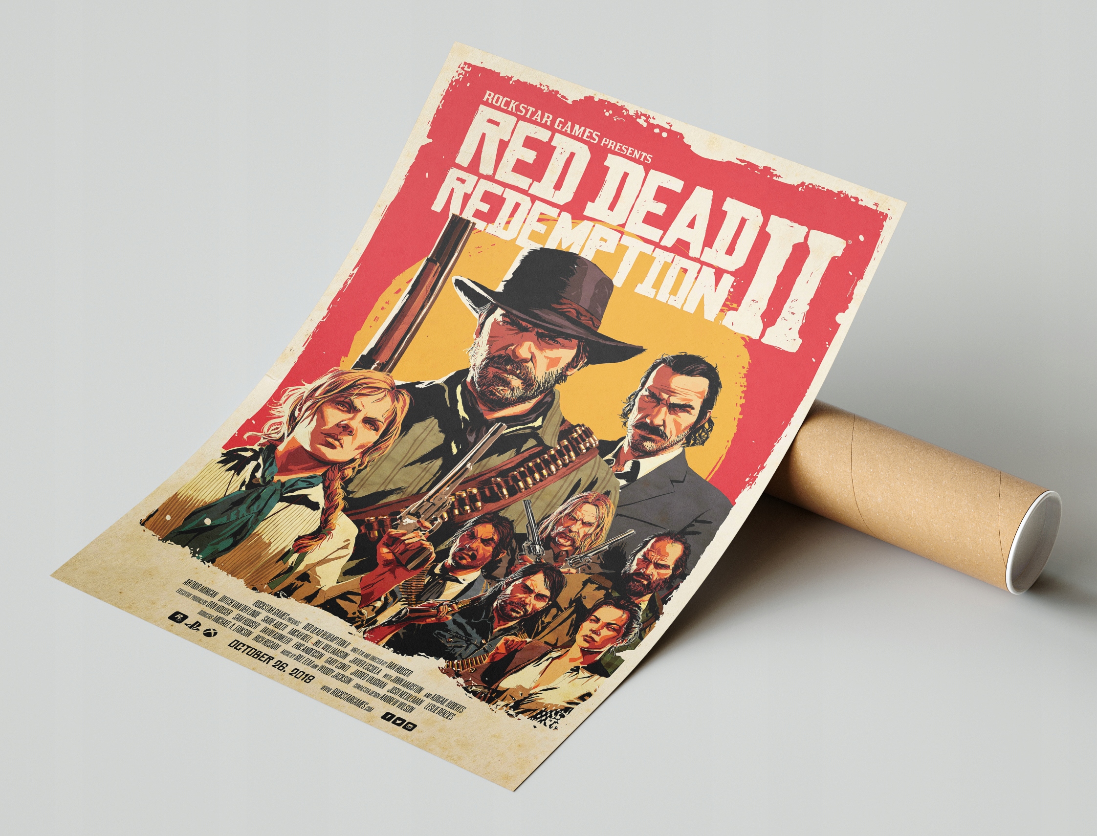 Plakat Gra Red Dead Redemption Obraz 91,5x61cm PROMOCJA #AR4 Rodzaj bez ramy