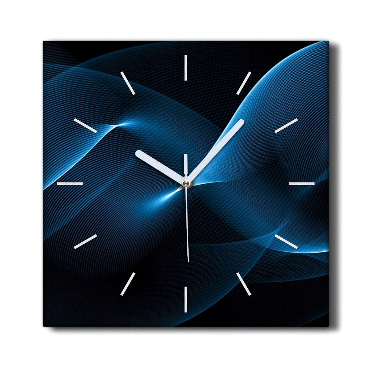 

Zegar na płótnie ścienny z grafiką 30x30 cm Fale
