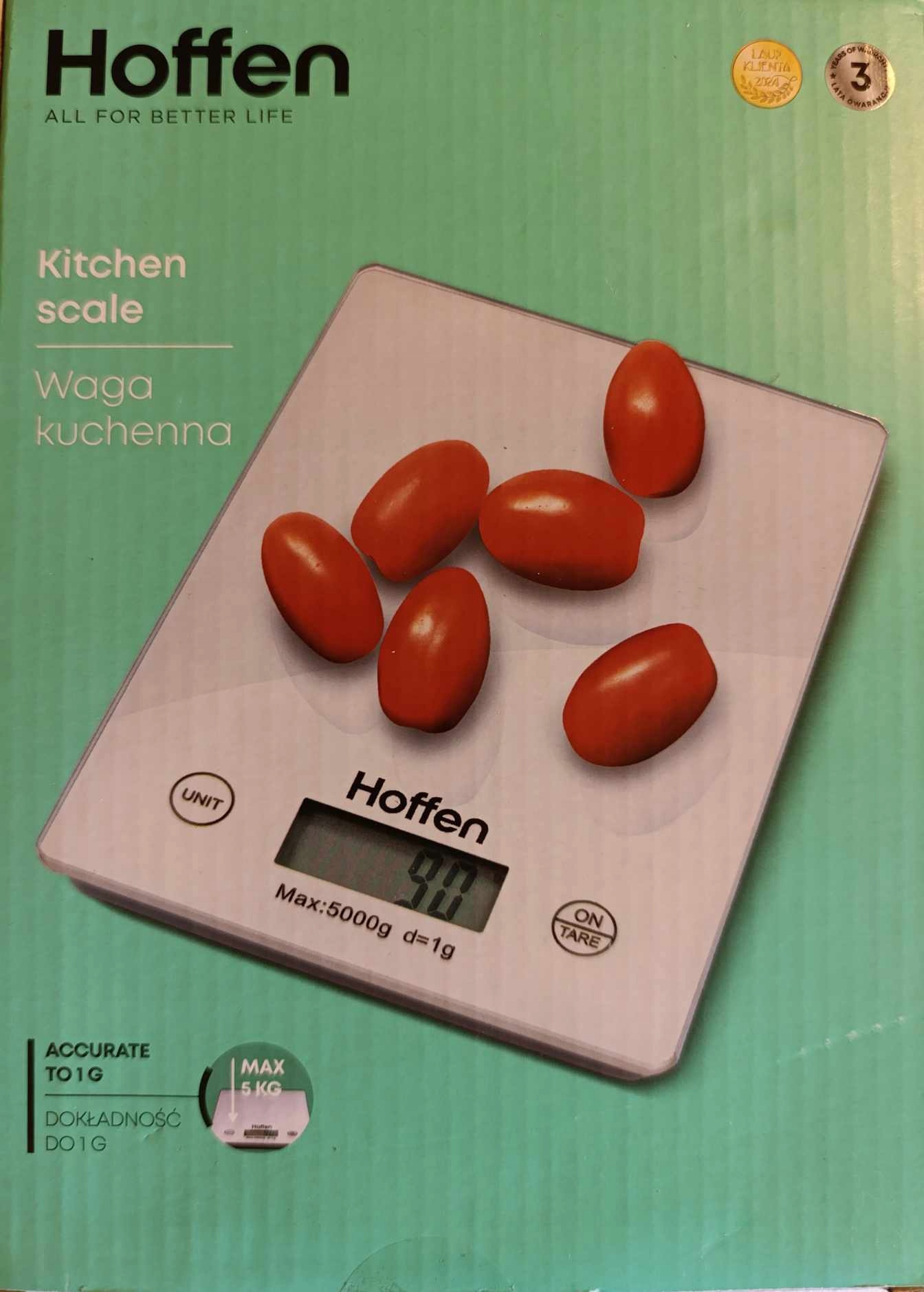 Hoffen Waga kuchenna biała max 5 kg