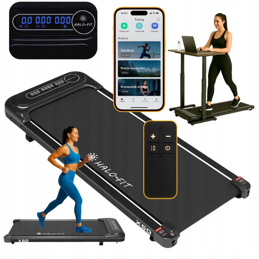 Bieżnia Elektryczna Domowa Ultra Cienka Walkingpad Pod Łóżko Halofit X50