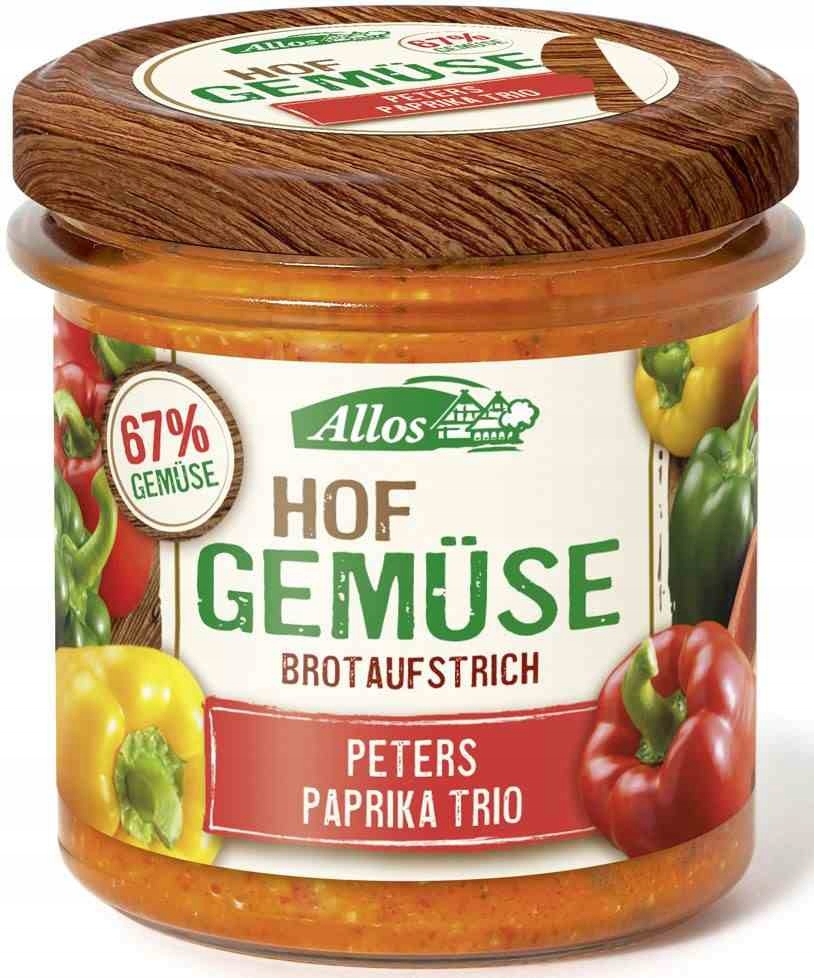 Allos Zeleninová pasta se třemi druhy papriky bezlepková Bio 135 g