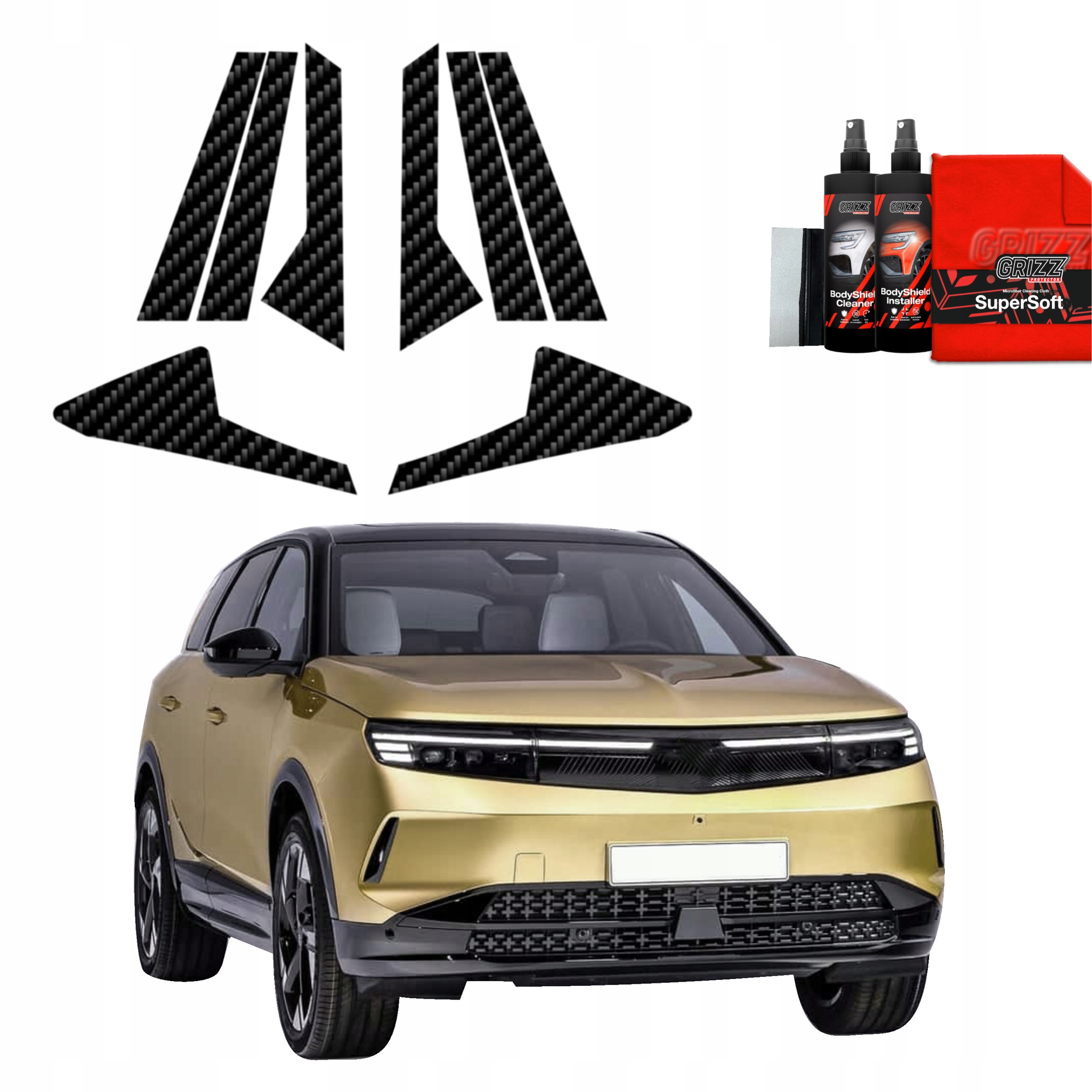8v1 Fólie na sloupky pro Opel Grandland (2025)