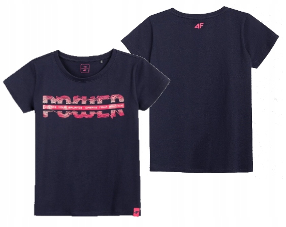 

T-shirt Dziewczęcy 4F Koszulka Bawałniana JTSD007