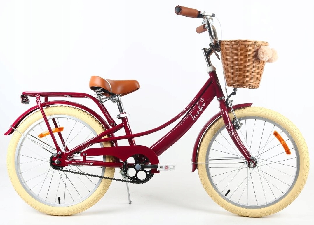 Rower Dziecięcy 20" Dla Dziewczynki 5-8 lat Rowerek Księżniczki Kosz Polski