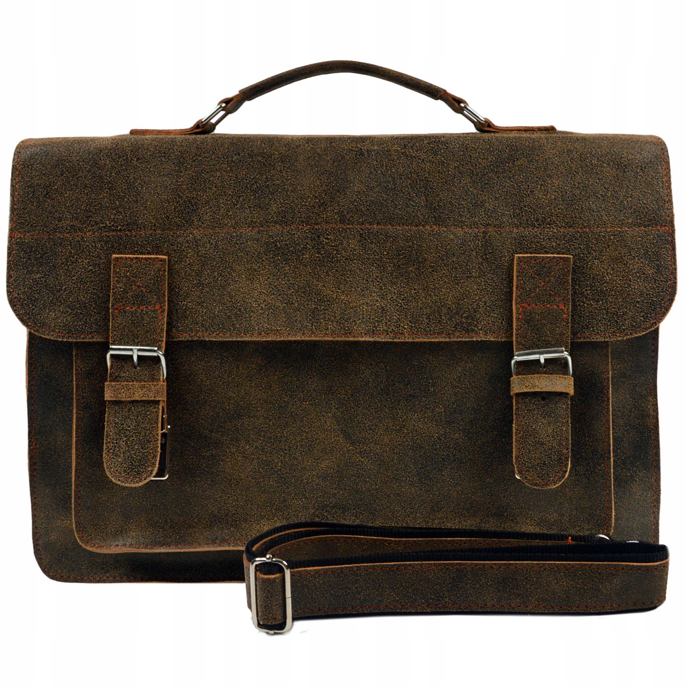 

Duża Teczka Torba Młodzieżowa mieści A4 - Skóra