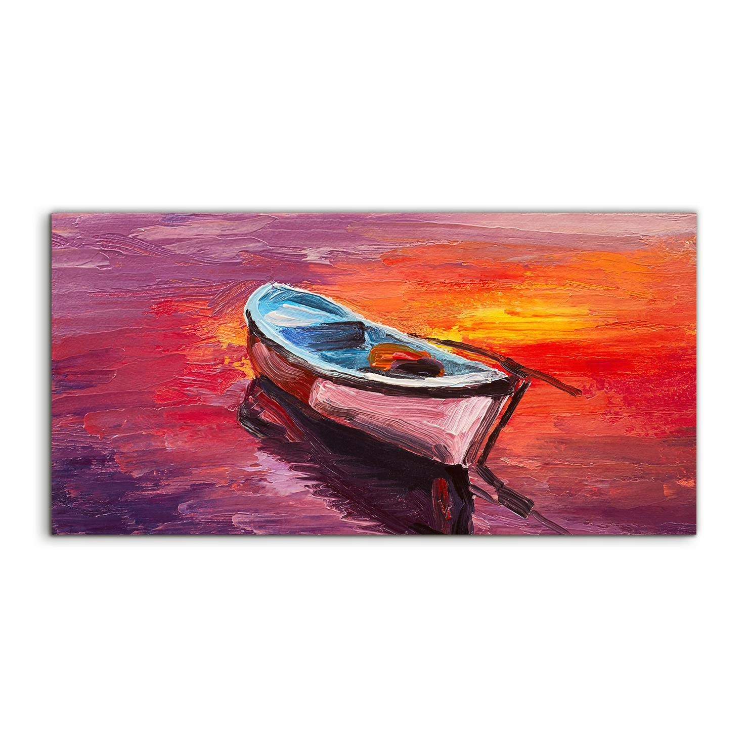 

Obraz akrylowy 120x60 wiszący Łódka Morze Sztuka