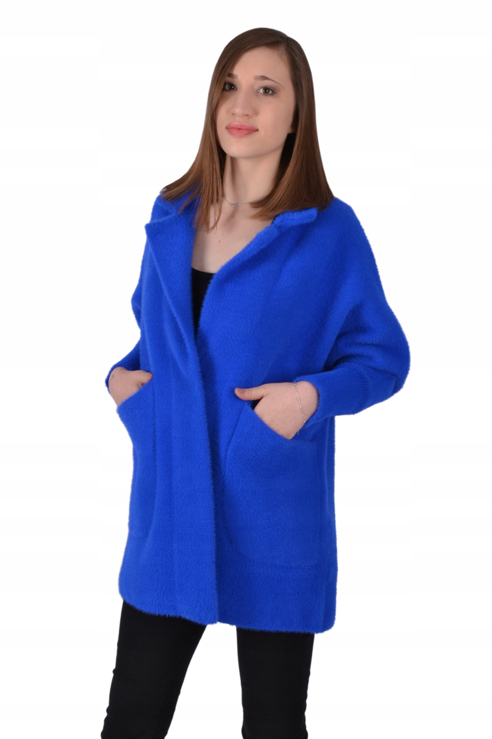 

Płaszczyk damski Alpaka oversize Model Mniejszy