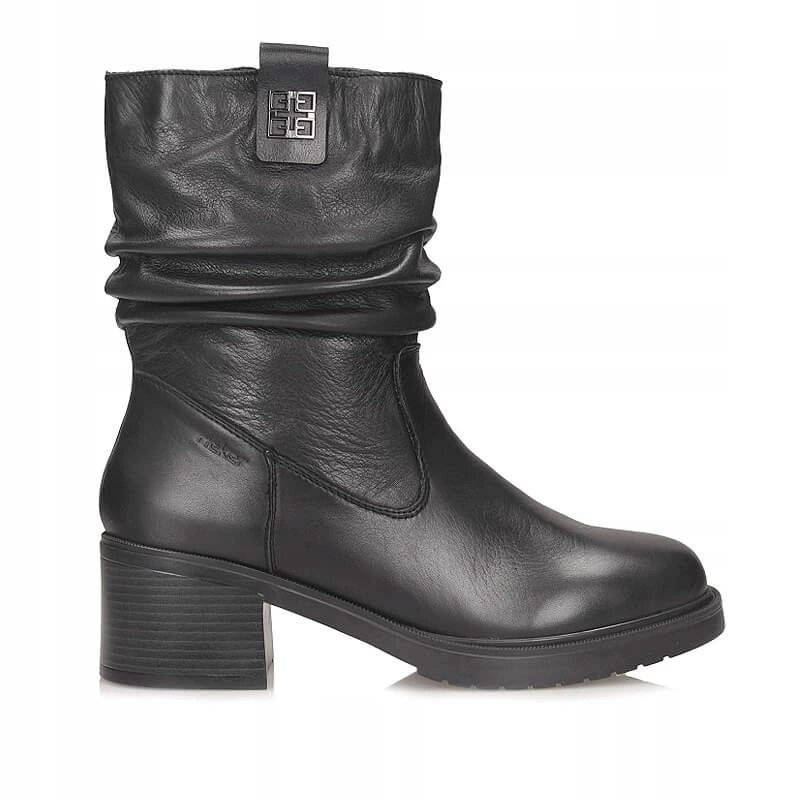 Stylové černé dámské kotníkové boty Rieker Y5257-00