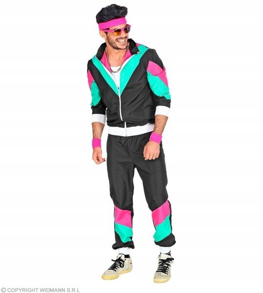 STRÓJ DRES LATA 80 CZARNY DRESY DISCO M Rozmiar M