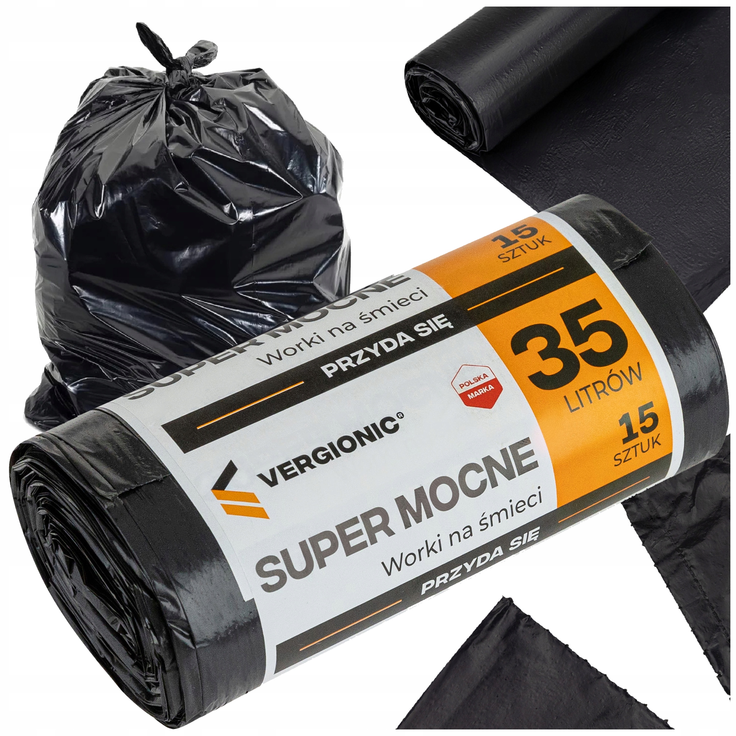 

Worki na śmieci 35l uniwersalne 15 szt. Vergionic