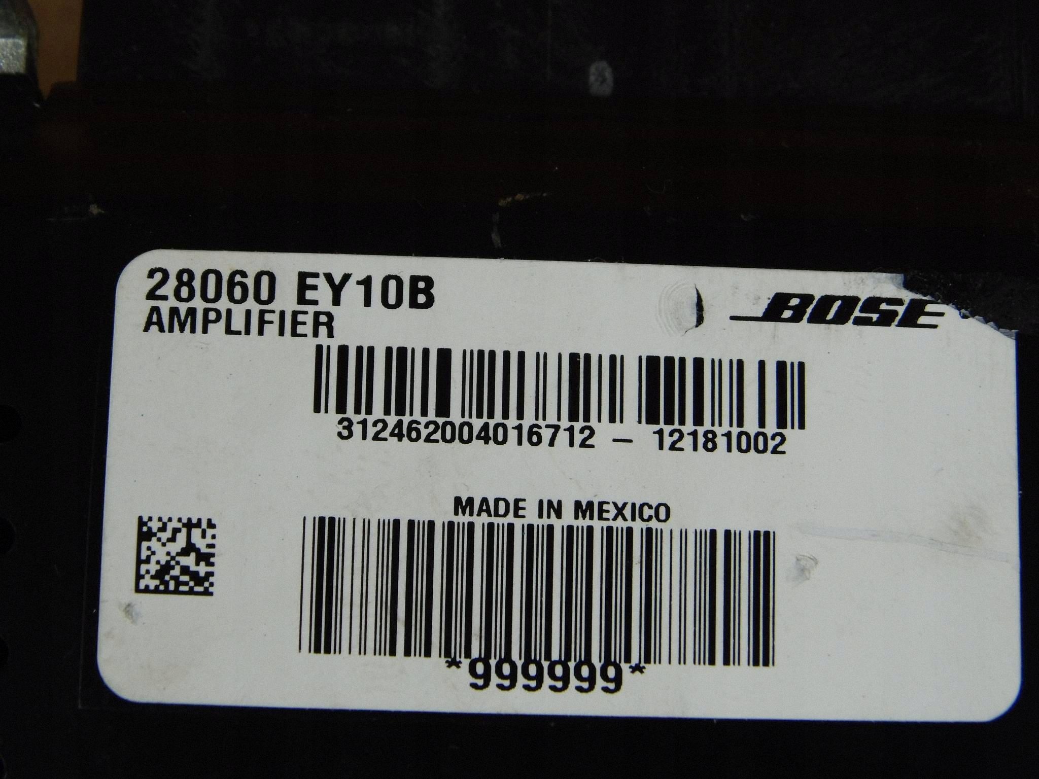 Nissan Qashqai e AMPLIFICATORE audio BOSE 28060 EY10B
