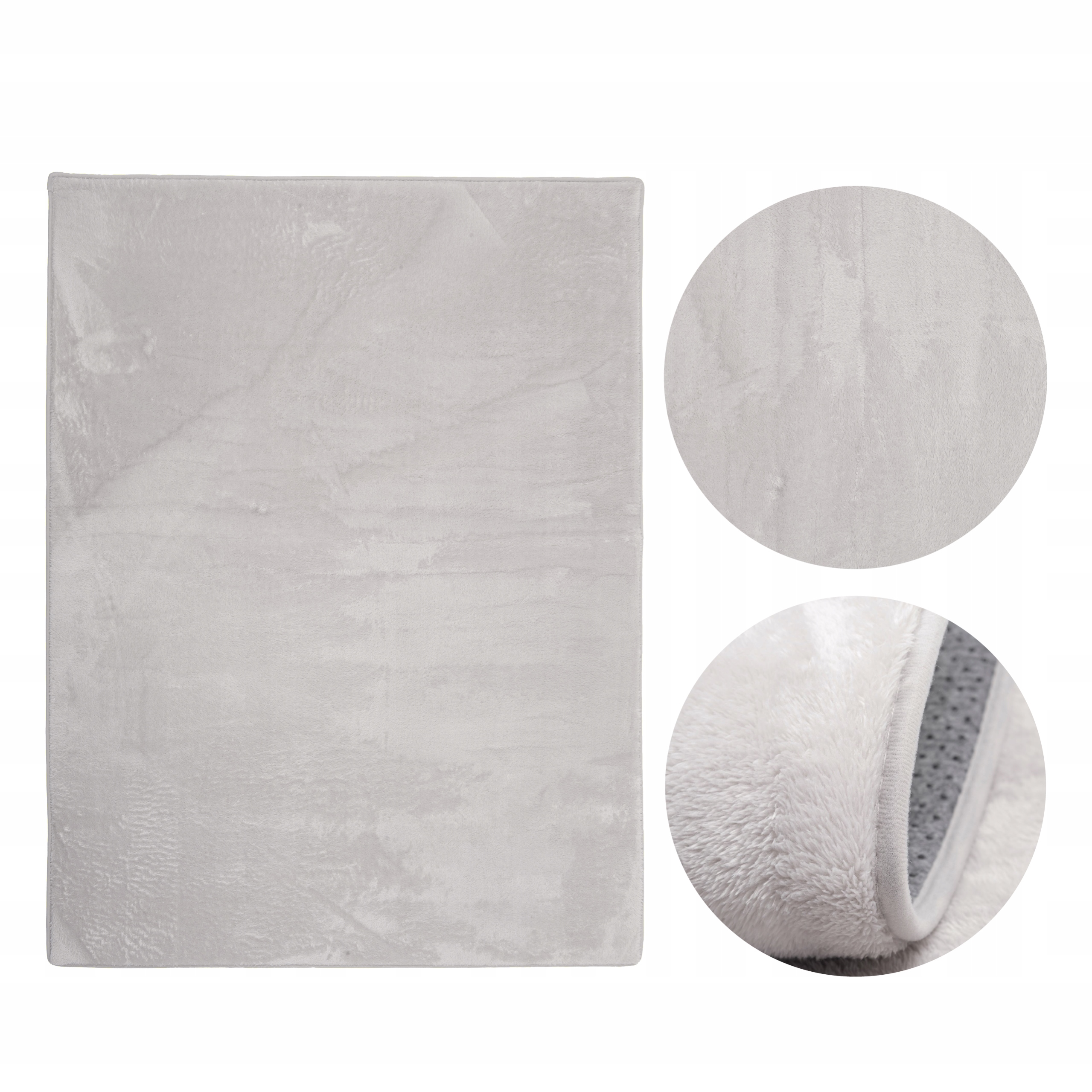 

Dywan miękki pluszowy nowoczesny 80x150 cm Szary