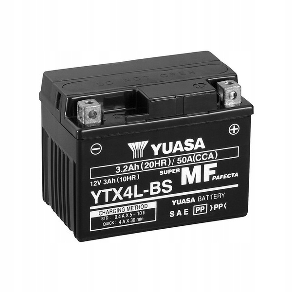 

Akumulator Yuasa YTX4L-BS 12V/3Ah 50A Japan Skuter